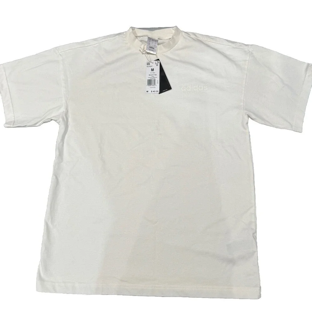 adidas Originals Men's Select T-Shirt, Off White/Off White, Medium
